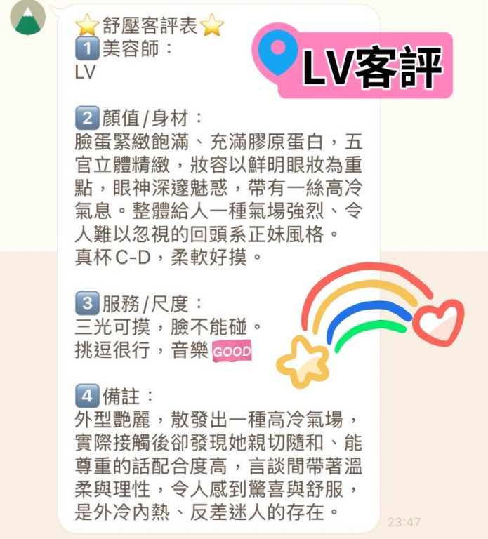LV 客評