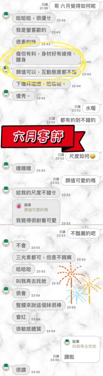 六月 客評