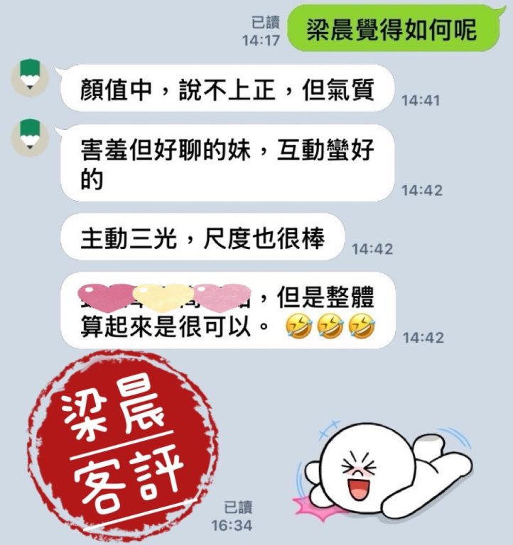 梁晨 客評