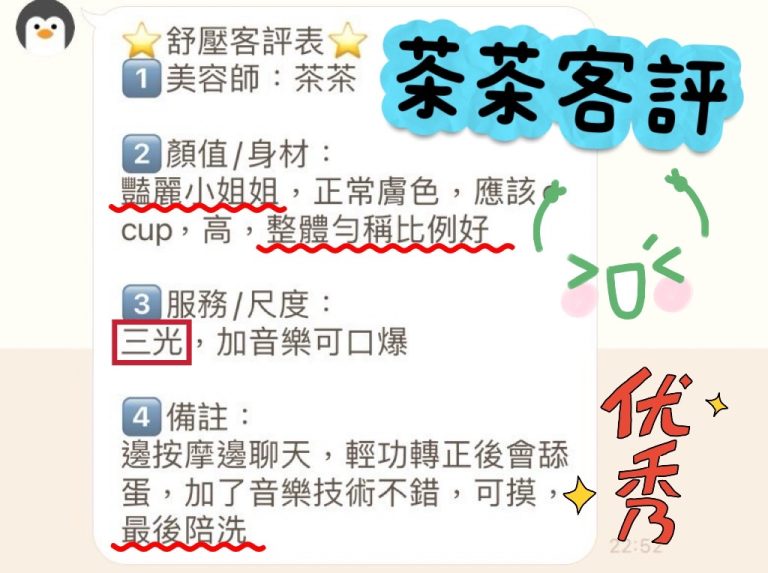 茶茶 客評